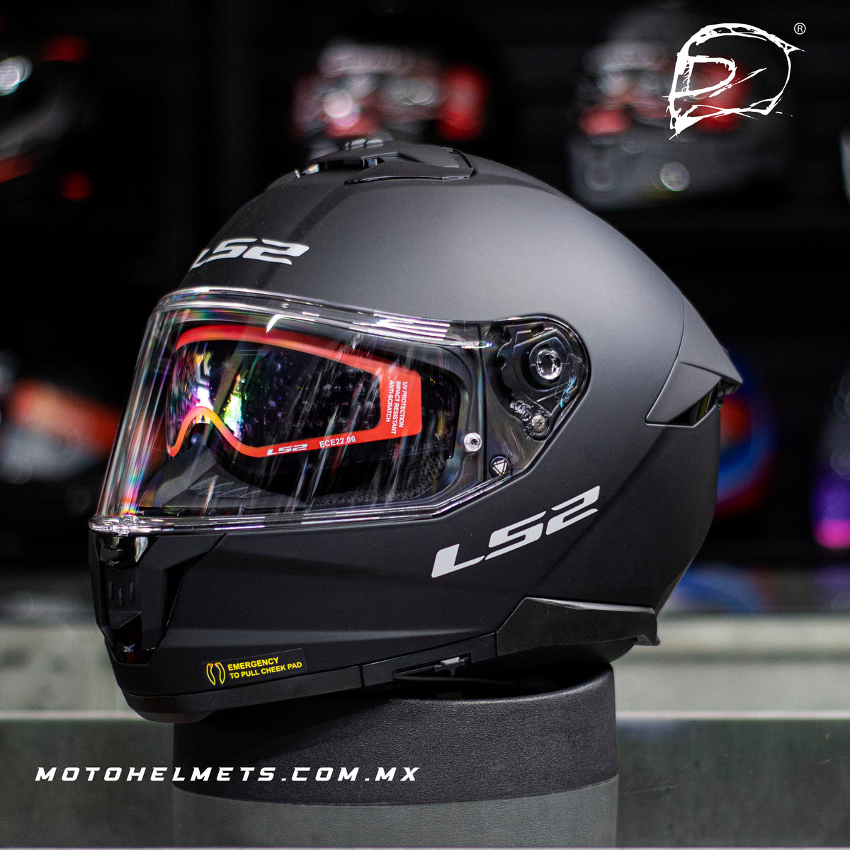 Casco Integral LS2 Stream II Negro Mate FF808