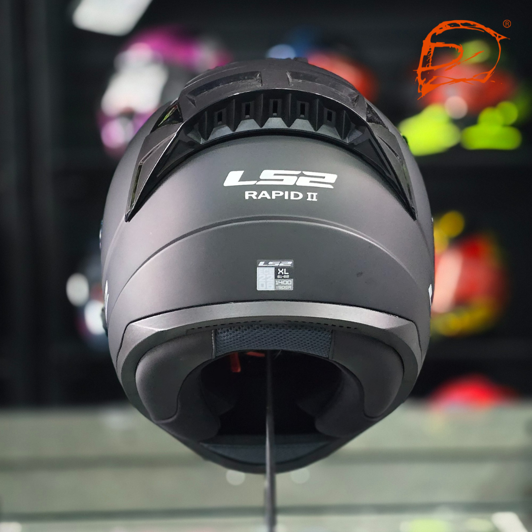 Casco Integral LS2 Rapid II Solid Negro Mate FF353