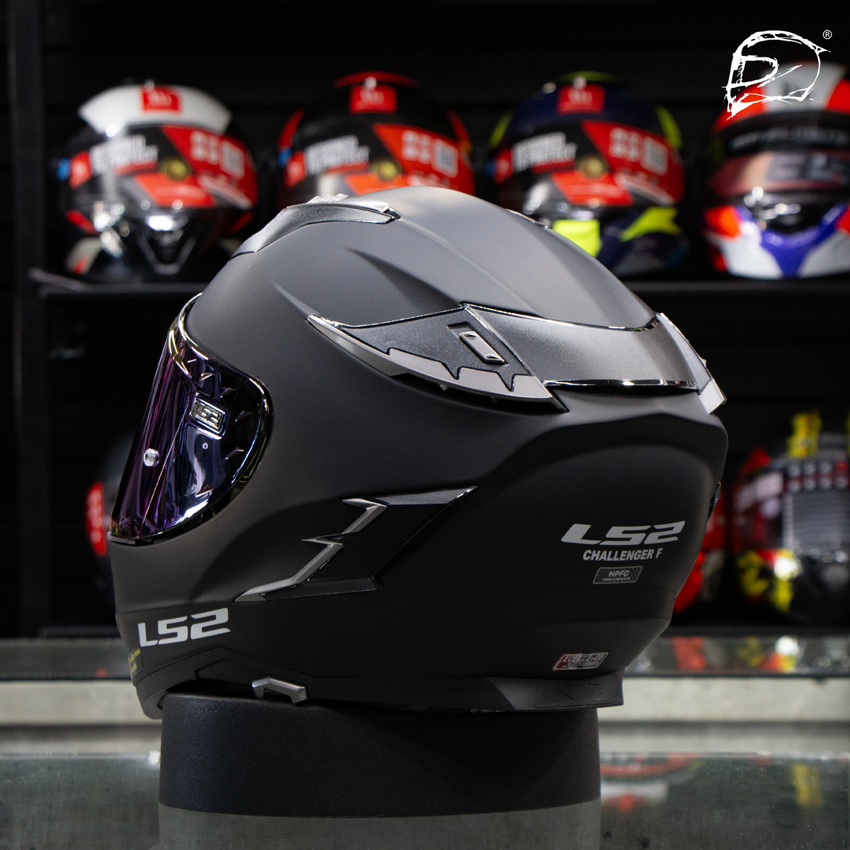 Casco Integral Ls2 Challenger Solid Negro Mate Ff327