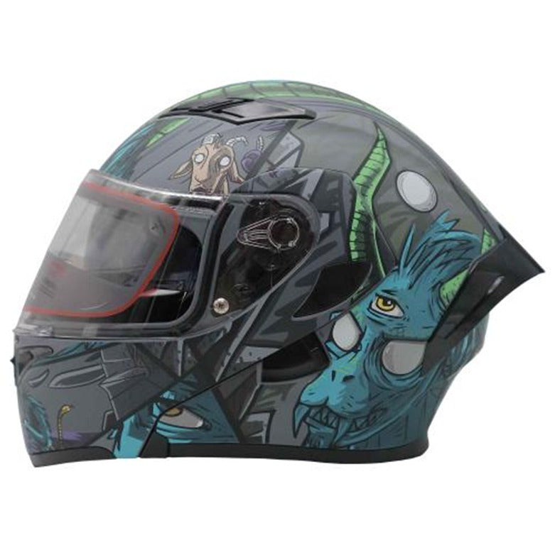Casco R7 Unscarred Casco Abatible R7 Unscarred Chupacabras Mate