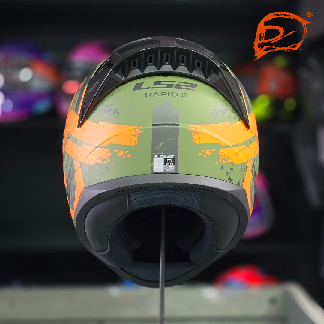 Casco Integral LS2 Rapid II Thunder Birds Amarillo Mate FF353