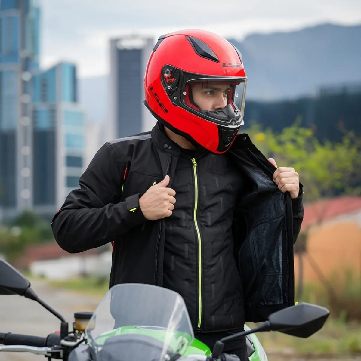 Casco Integral LS2 Rapid II Rojo Brillo FF353