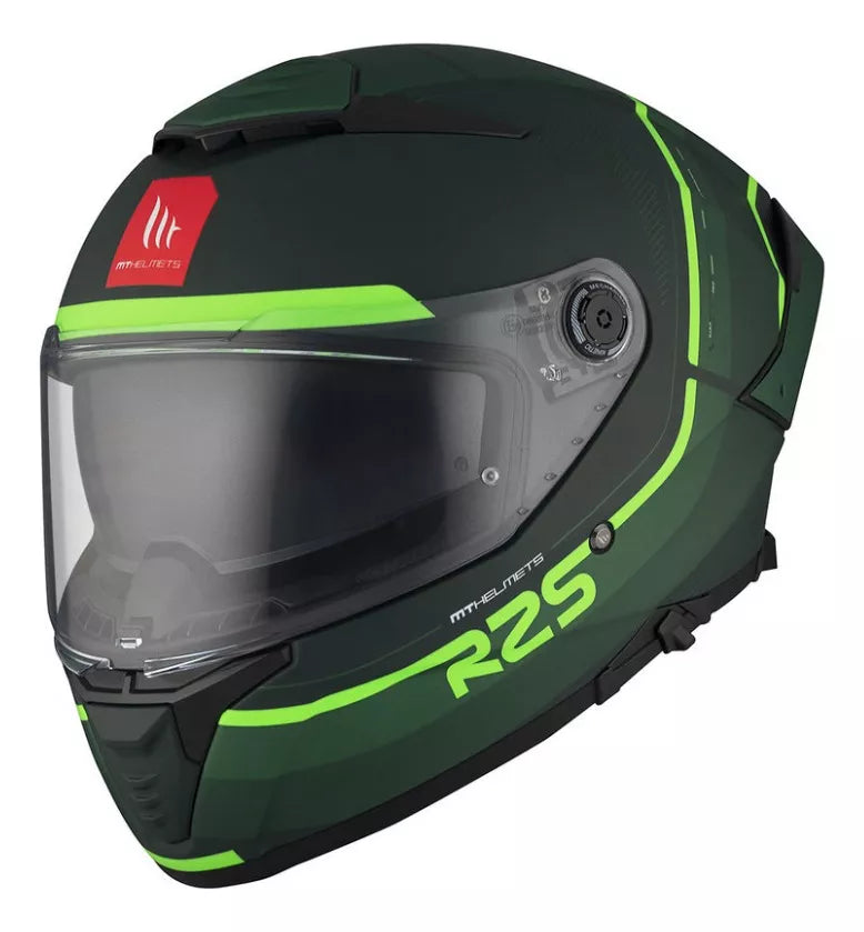 Casco Integral Mt Thunder R25 C6 Verde Fluo – Moto Helmets