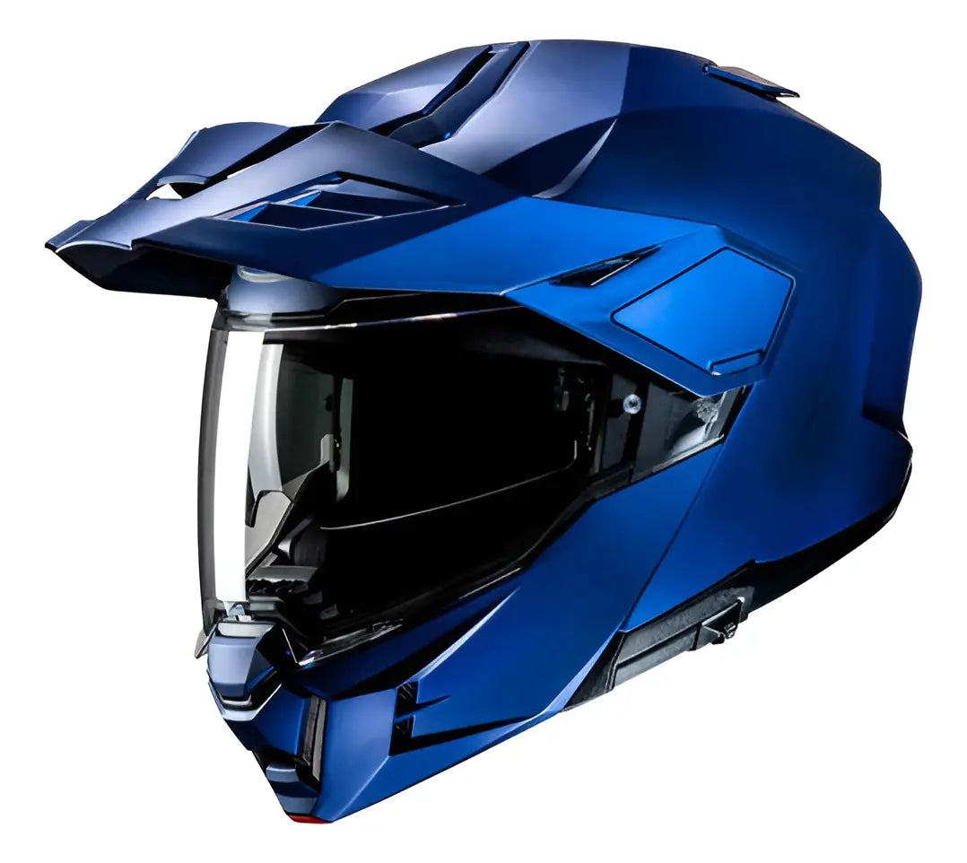 Casco HJC Abatible I80 Adventure Azul Metalico Mate