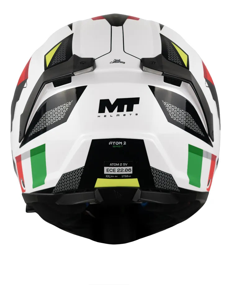Casco MT Atom 2 SV Abatible Bast B6 Brillo