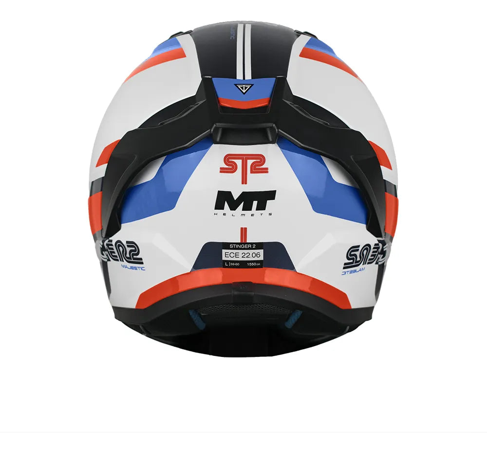 Casco MT Stinger 2 Majestic A7 Brillo + mica oscura