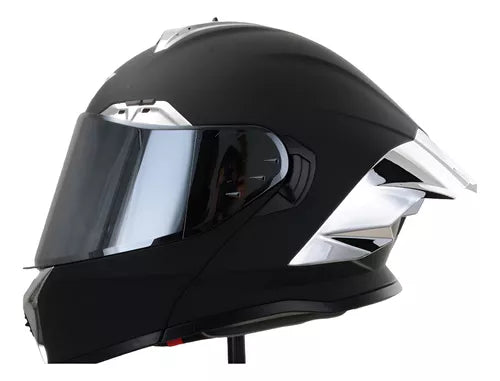 Casco Abatible R7 Nova Mica Plata Negro Mate – Moto Helmets