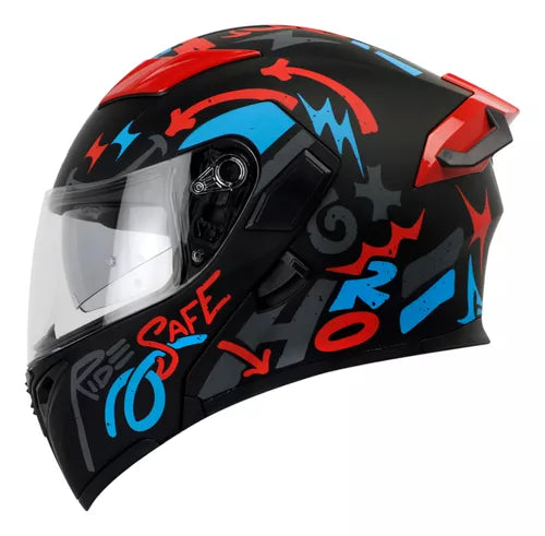 Hro 3400 Dv Casco Moto Hro Casco Hro 3400 Casco Con Luz Led CASCO