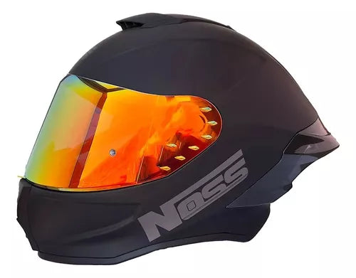 Casco Cerrado Noss NS 801 Negro Mate Moto Helmets Sebastian