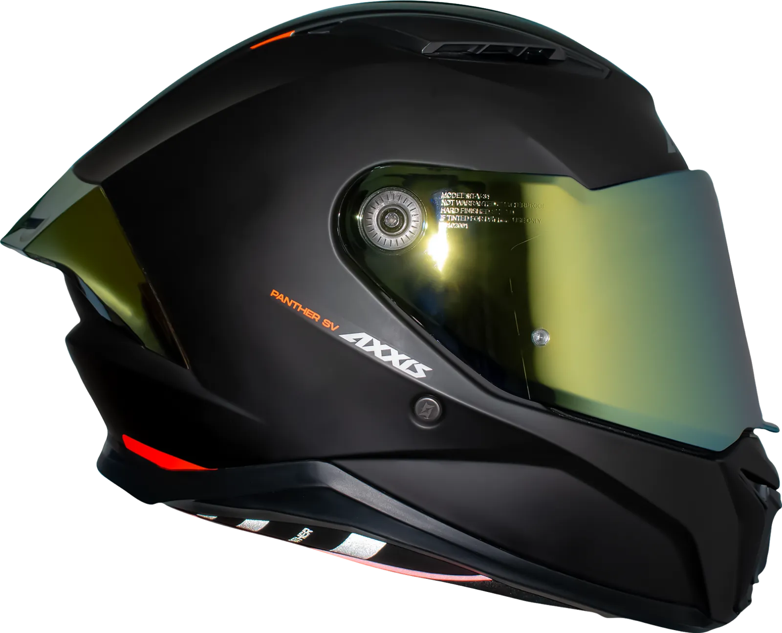 Casco Integral Axxis Pantera Visor Golden Negro Mate – Moto