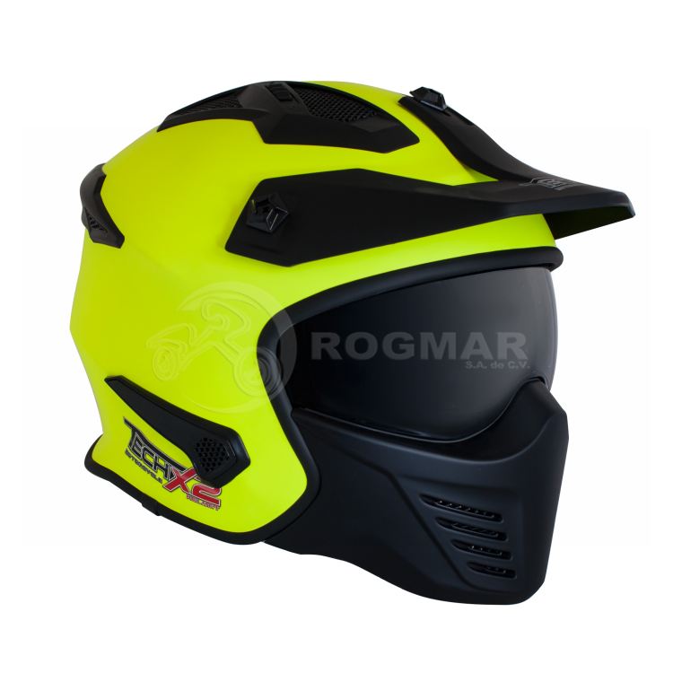 Pilot Fighter Casco Shaft Pilot 225 Casco Tech X2 Tx-726 Amarillo