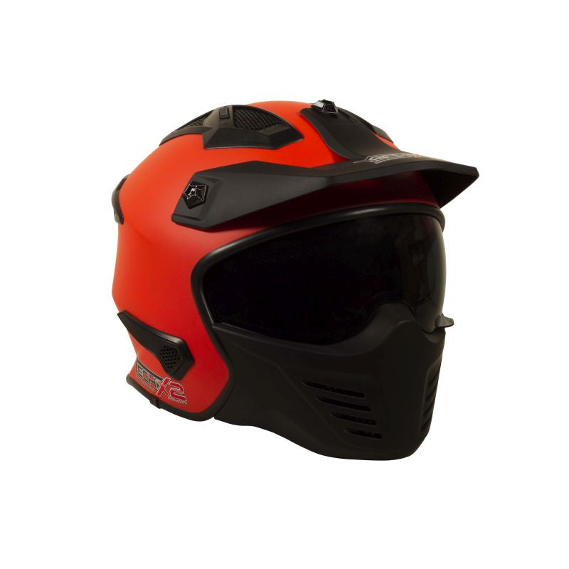Casco Tech X2 TX-726 Naranja C/Visera – Moto Helmets & Sebastian