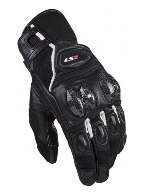 Guantes Vel Ls2 Negro Blanco Spark – Moto Helmets Sebastian SA
