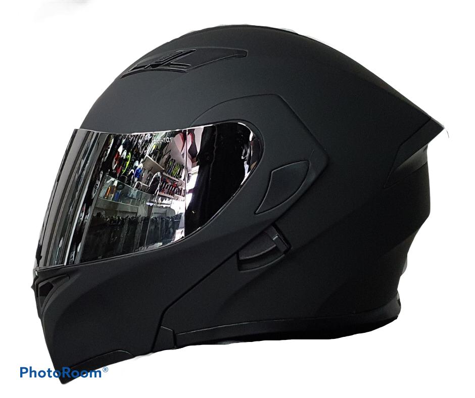dólar estadounidense Poner a prueba o probar Abrazadera Casco Abatible R7 Unscarred Negro Mate – Moto Helmets & Sebastian