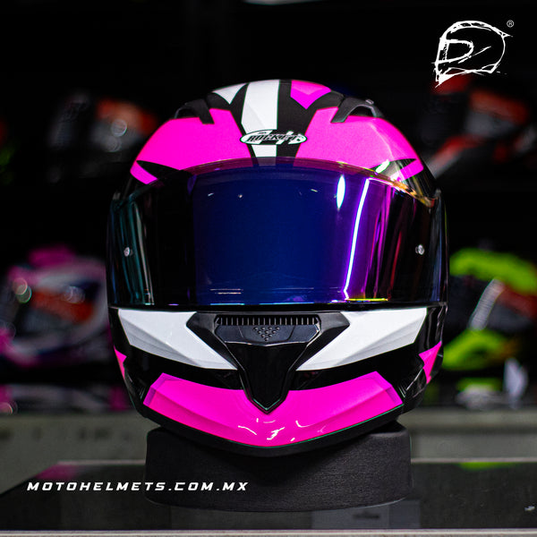 Casco Abatible Joe Rocket 300 Alter Ego Gris Rosa