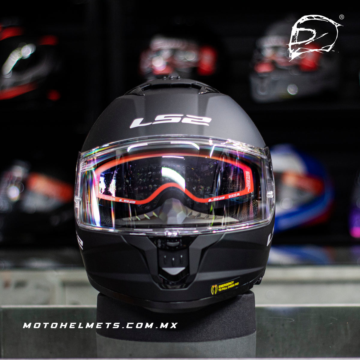 Casco Integral LS2 Stream II Negro Mate FF808