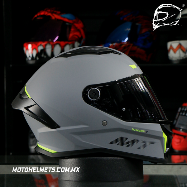Casco Integral Mt Stinger 2 Gris Mate