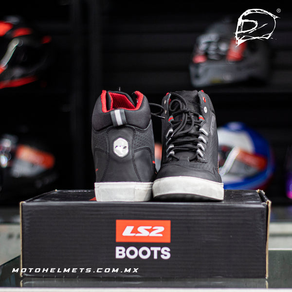 Botas Ls2 Zoe Negro Rojo