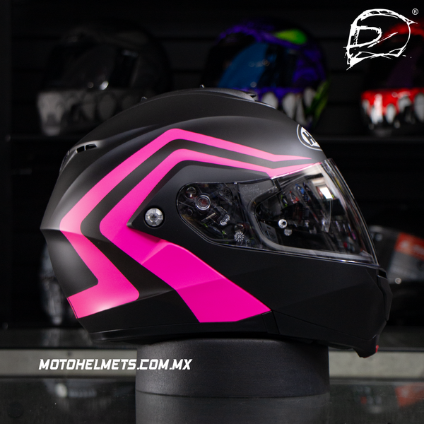 Casco Abatible Hjc C91N Nepos Negro Rosa