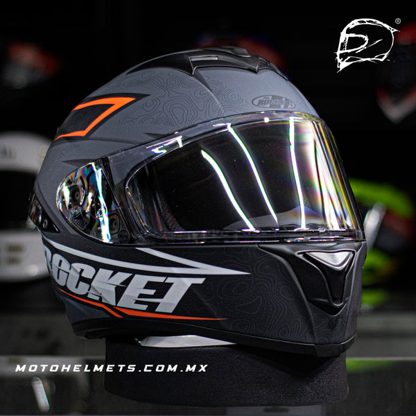 Casco Integral Joe Rocket Rkt 100 Elevation Naranja Mate