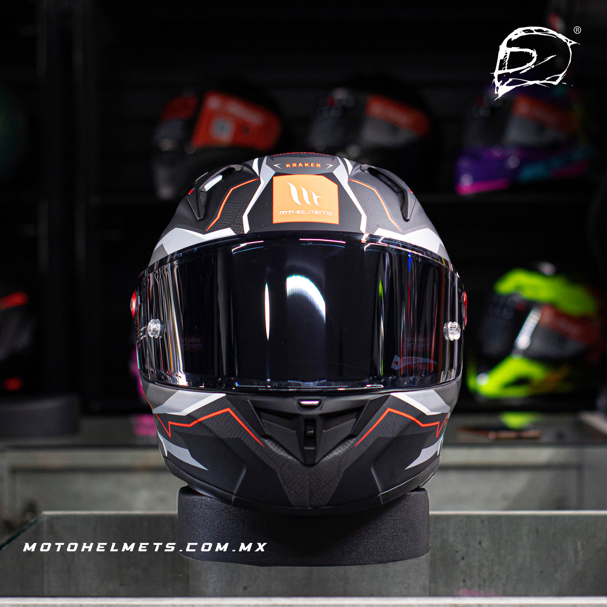 Casco Integral De Carbono Mt Kre Kraker Ff103 C5 Rojo