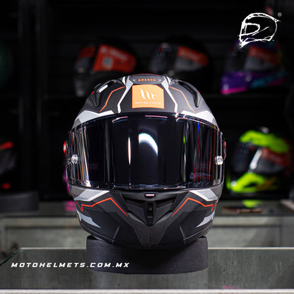 Casco Integral De Carbono Mt Kre Kraker Ff103 C5 Rojo