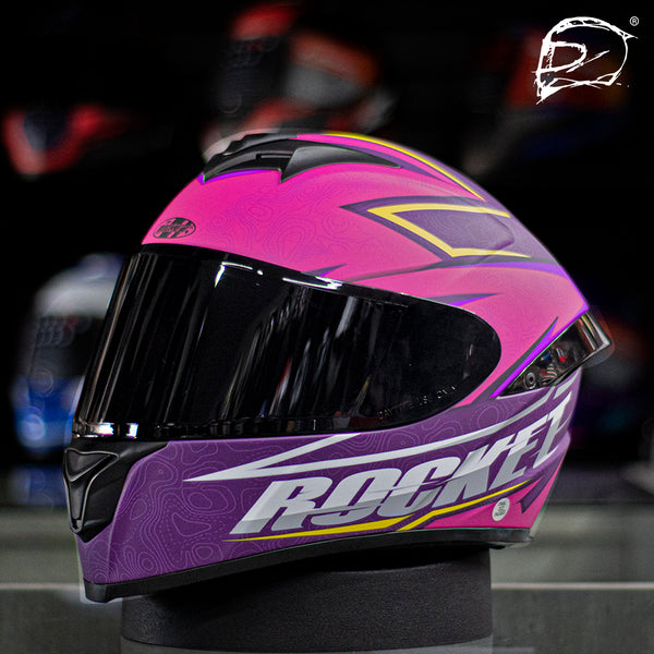 Casco Integral Joe Rocket Rkt 100 Elevation Rosa Mate