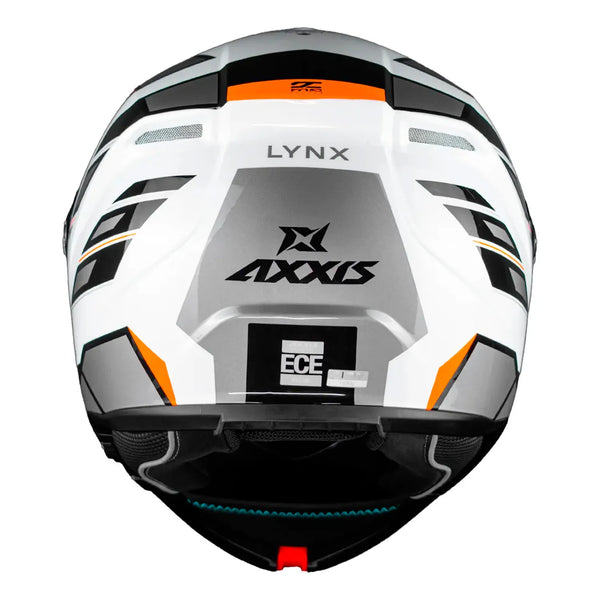 Casco Abatible Axxis A1 Lynk Blanco Gris Negro Brillo
