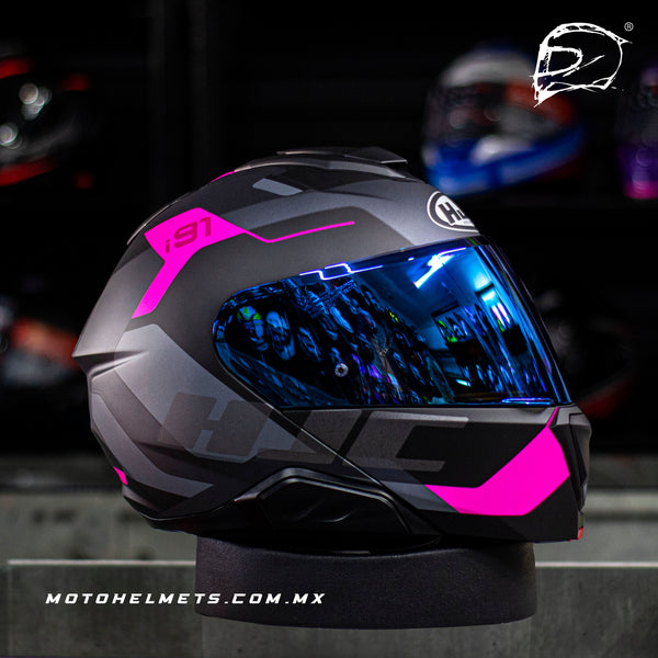 Casco Abatible Hjc I91 Carst Mc8Sf Rosa