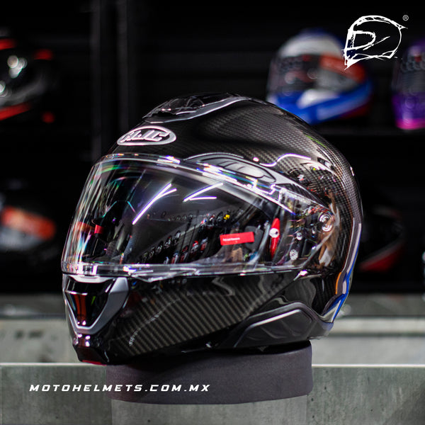 Casco Abatible Hjc Rpha 91 Carbon Solido