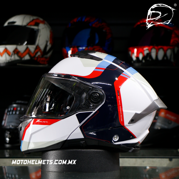 Casco Abatible Mt Sv Atom 2 Emalla C7 Brillo