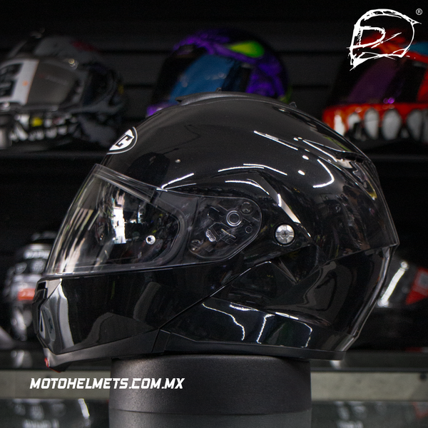 Casco Abatible Hjc C91N Metal Black