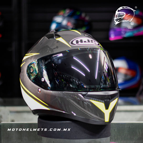 Casco Hjc C10 Santo Mc3H Amarillo Brillo