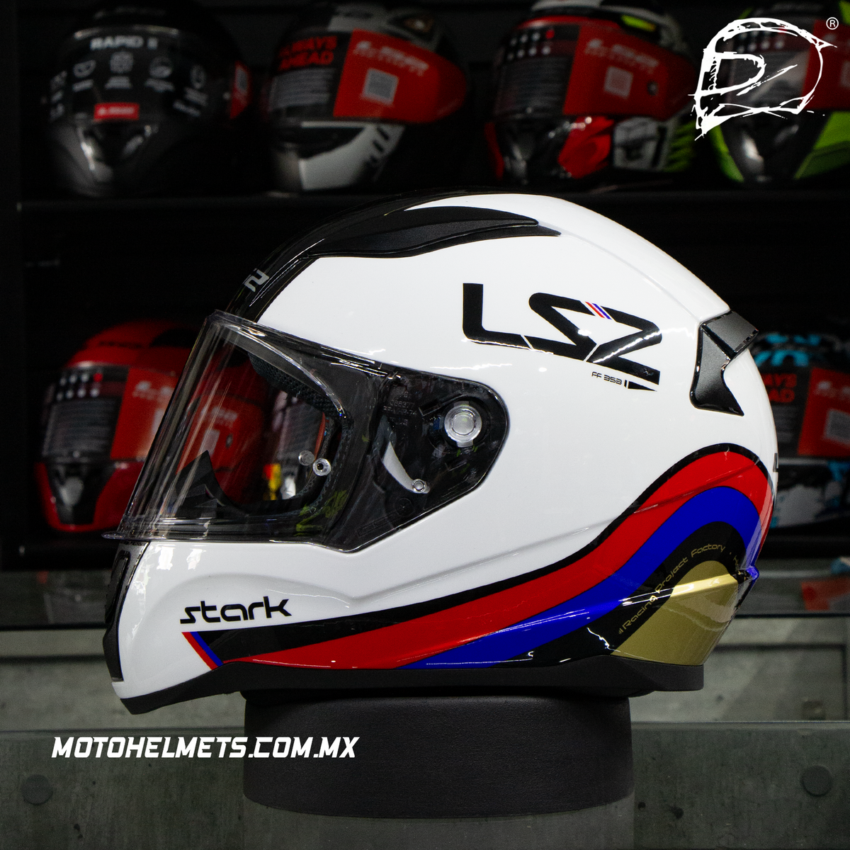 Casco Integral LS2 Rapid II Stark Blanco FF353