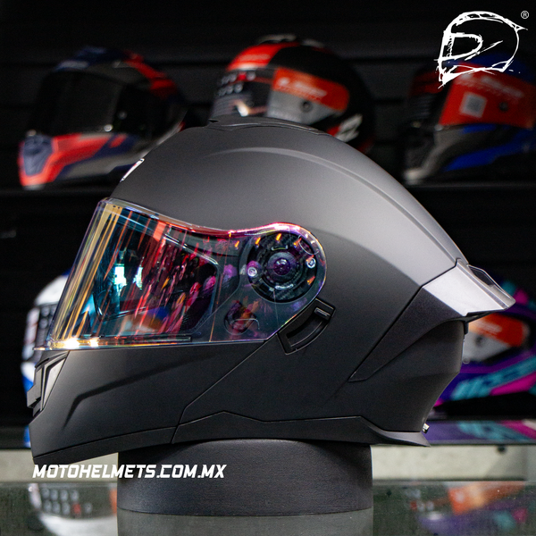 Casco Abatible Con Luz Led R7 Alfa Night Vision