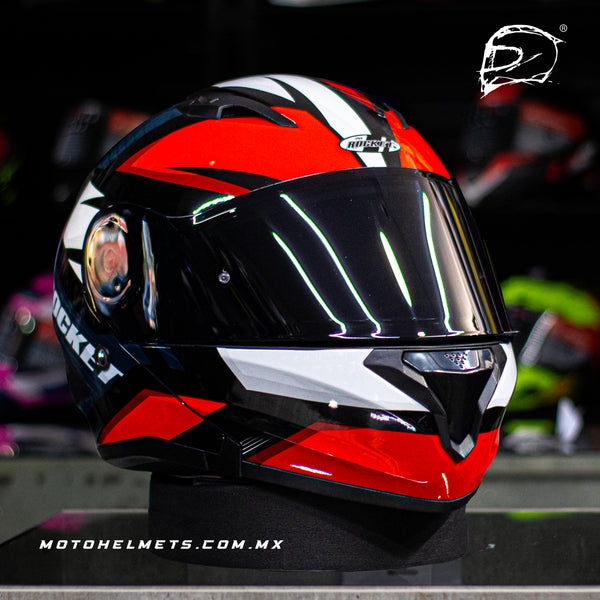 Casco Abatible Joe Rocket 300 Alter Ego Azul Rojo
