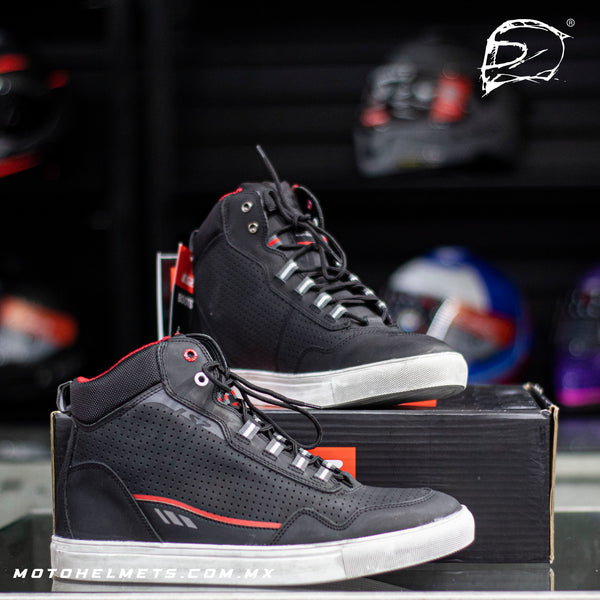 Botas Ls2 Zoe Negro Rojo