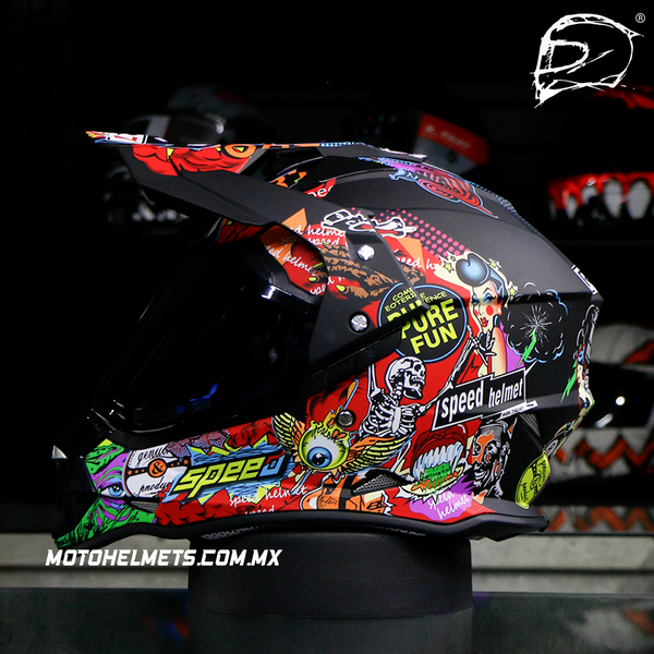 Casco Cross City R7 Racing R7-129 Graficos