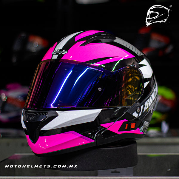 Casco Abatible Joe Rocket 300 Alter Ego Gris Rosa