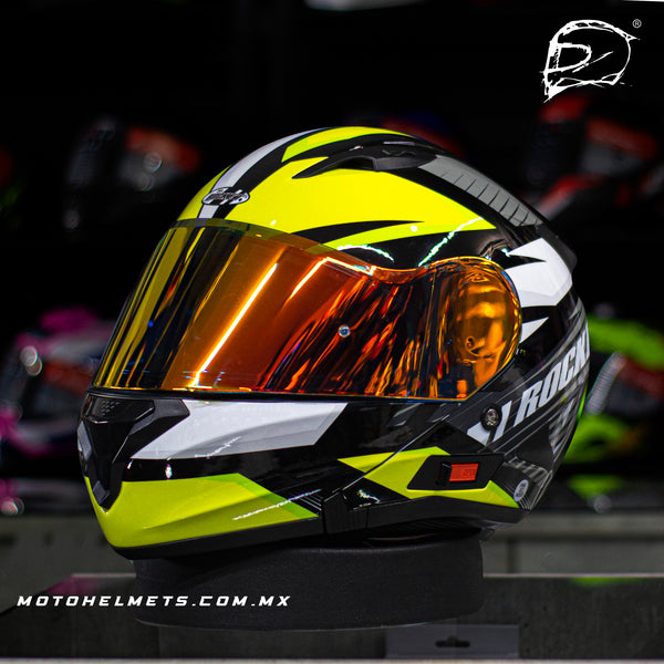 Casco Abatible Joe Rocket 300 Alter Ego Gris Neon