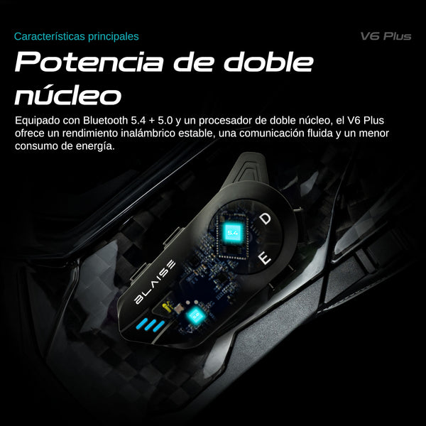 Intercomunicador Blaise V6 Plus Duo