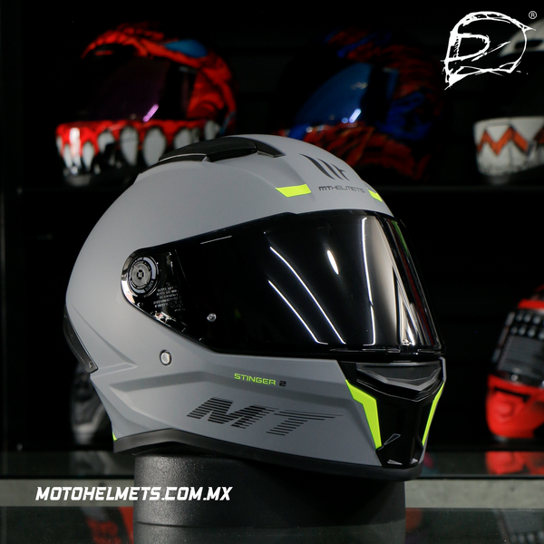 Casco Integral Mt Stinger 2 Gris Mate