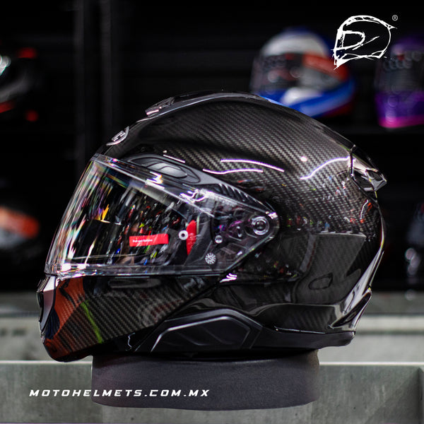 Casco Abatible Hjc Rpha 91 Carbon Solido