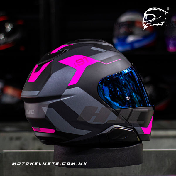 Casco Abatible Hjc I91 Carst Mc8Sf Rosa