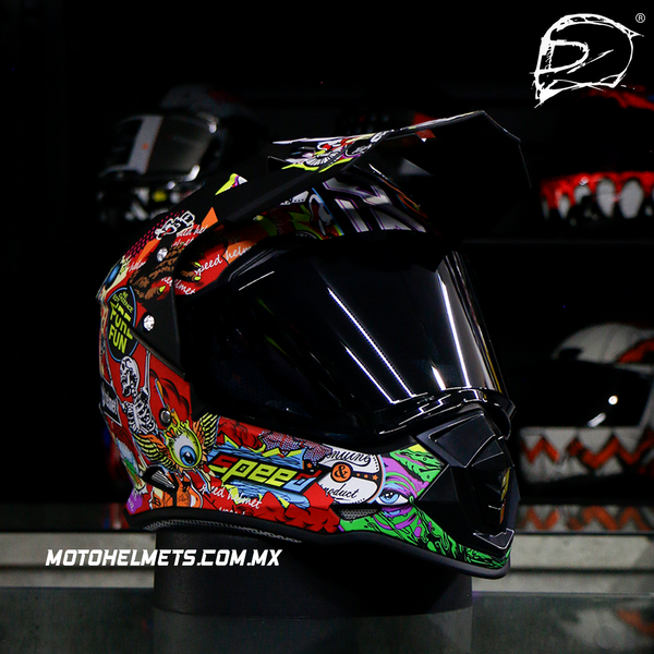 Casco Cross City R7 Racing R7-129 Graficos