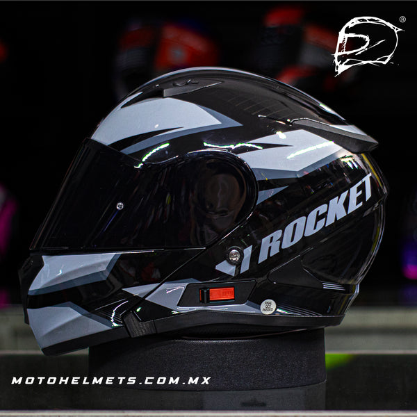 Casco Abatible Joe Rocket 300 Alter Ego Gris Carbon