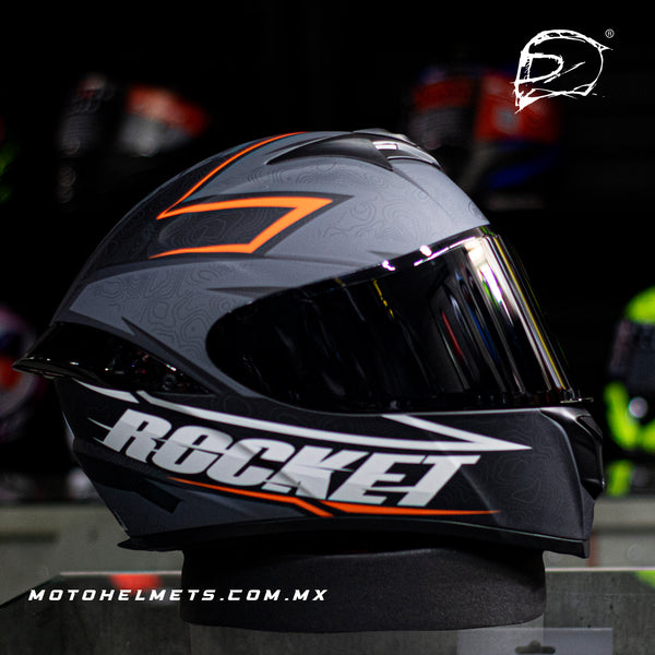 Casco Integral Joe Rocket Rkt 100 Elevation Naranja Mate