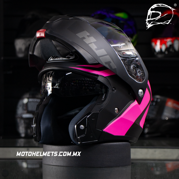 Casco Abatible Hjc C91N Nepos Negro Rosa