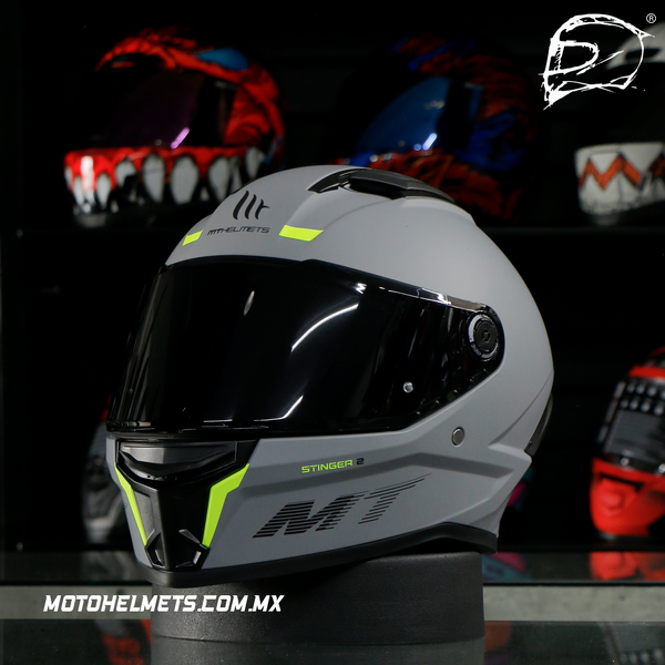 Casco Integral Mt Stinger 2 Gris Mate