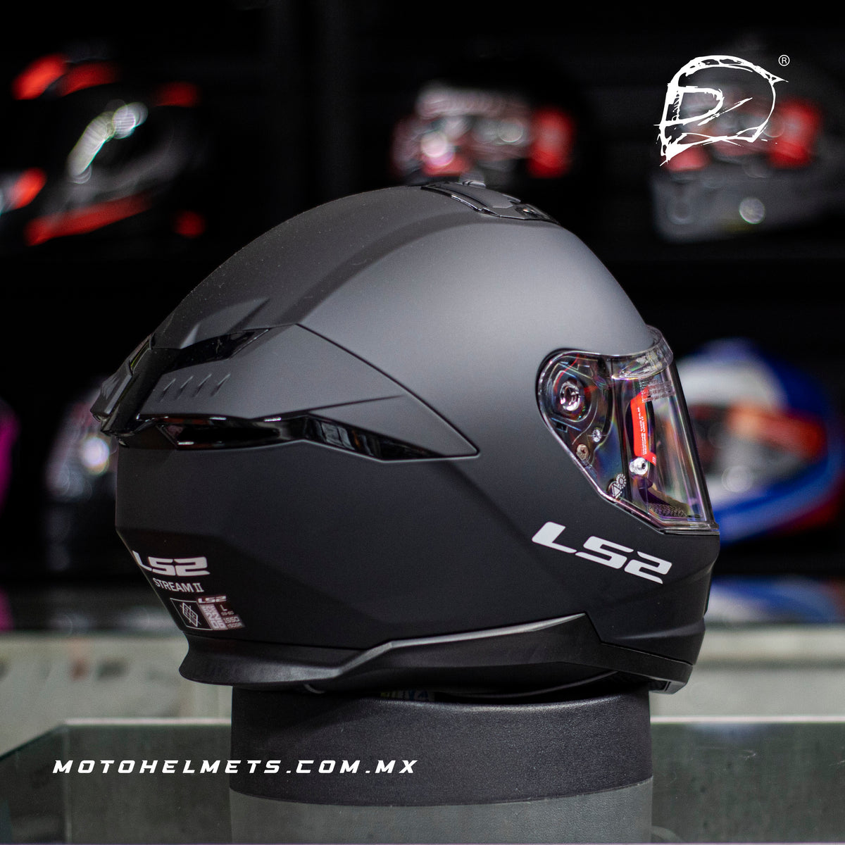 Casco Integral LS2 Stream II Negro Mate FF808